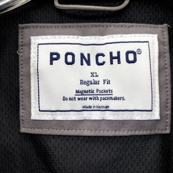 Poncho Shirt Men's XL Gray Vented Fishing Performance Gorpcore Camping Workwear - Picture 4 of 11